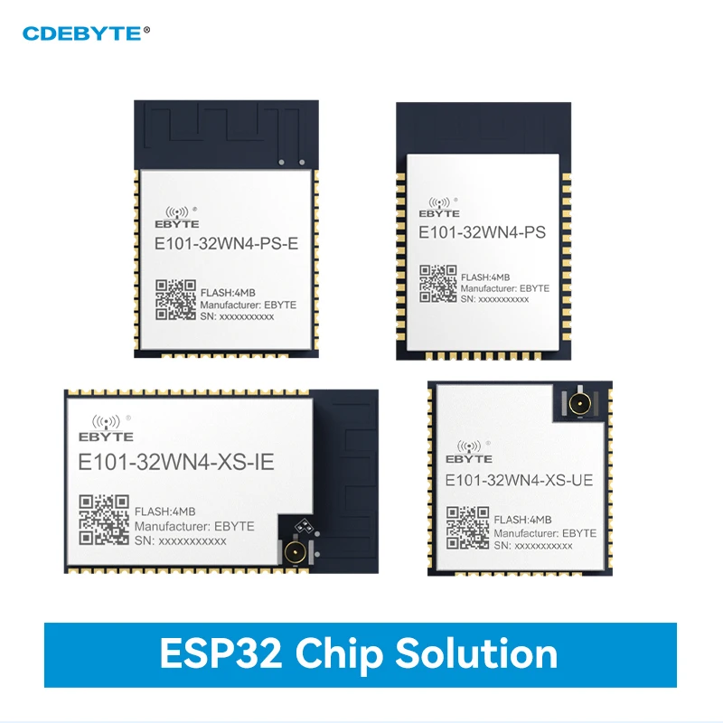 ESP32 2.4G Wifi Wireless Module CDEBYTE FLASH 4MB UART I/O 20dBm EBYTE E101-32WN4 Series IEEE802.11b/g/n Small Size Module