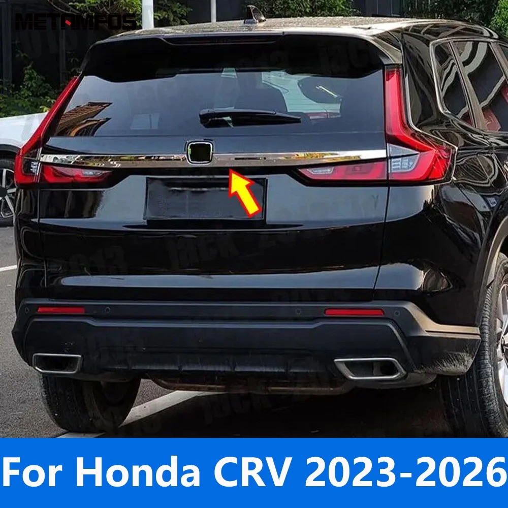 Rear Trunk Lid Tailgate Door Boot Protection Trim For Honda CR-V CRV 2023 2024 2025 2026 Stainless Steel Accessories Car Styling