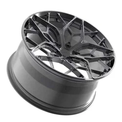 Aluminum matt black 4x108/100 5x100/114.3 15 16 17 18 inch passenger car alloy wheels made in China