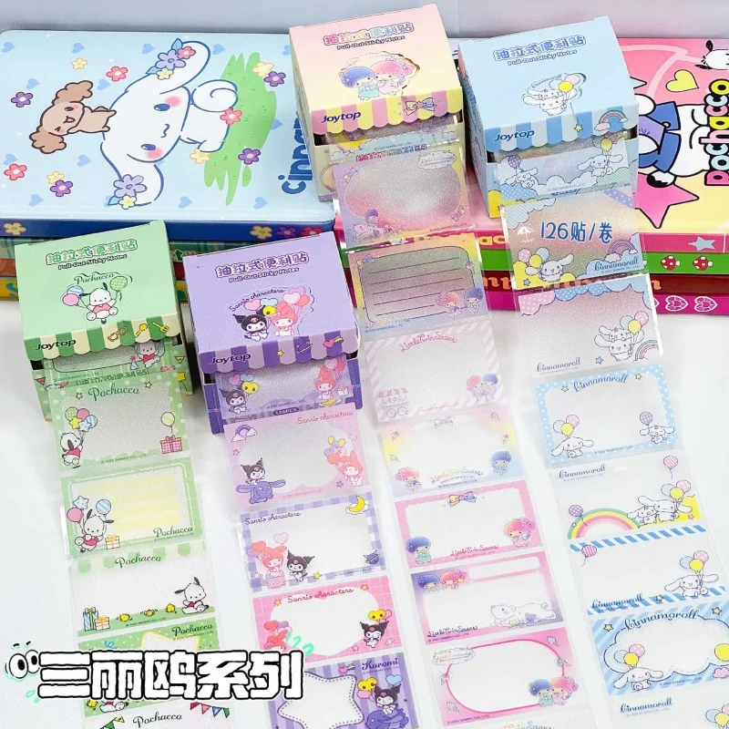 12 قطعة/الوحدة سانريو كورومي سينامورول سحب لفة مذكرة الوسادة الإبداعية N مرات القرطاسية التسمية المفكرة المرجعية آخر مدرسة التموين