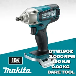 Makita DTW190 Cordless Impact Wrench 18V LXT 190 Nm Torque Professional Repair Tool Power Tools Rechargeable Electric Wrench