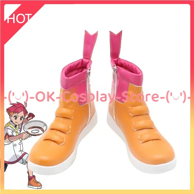 

Akamatsu Cosplay Shoes PU Leather Shoes Halloween Carnival Boots Anime Cosplay Props Custom Made