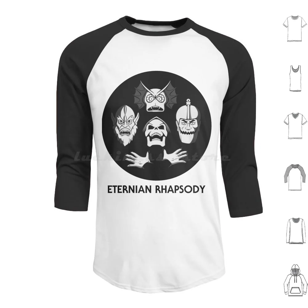 Eternian Rhapsody Funny He-Man Masters Of The Universe Retro 80s Hoodies Long Sleeve He Man Heman Skeletor Mer Man