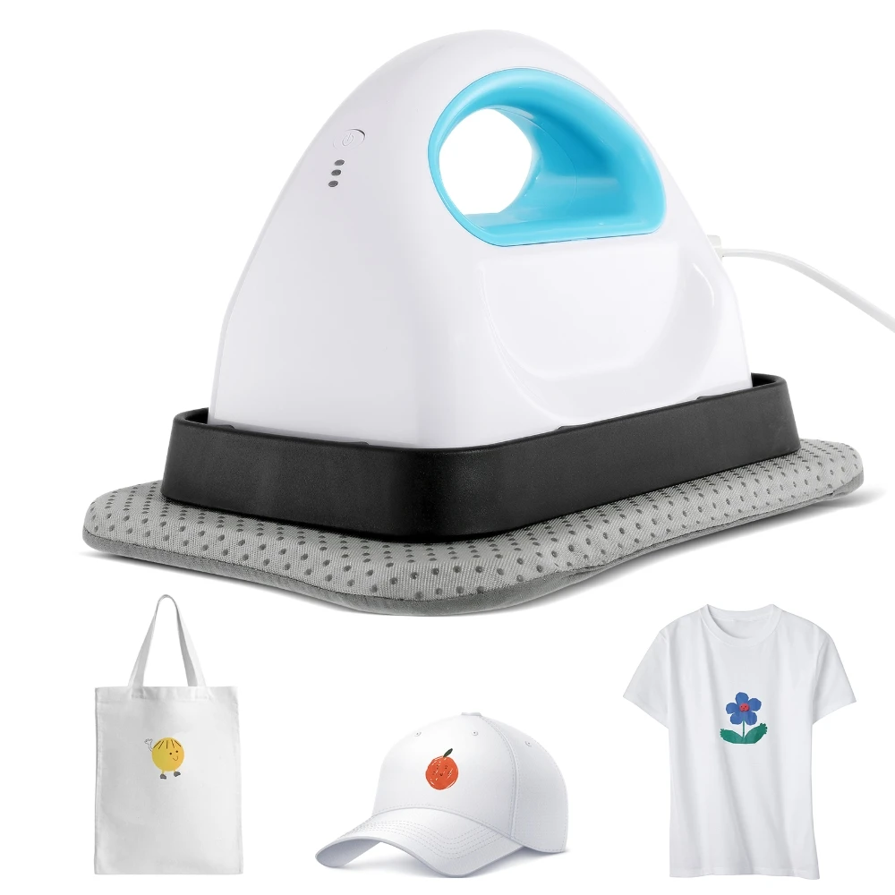 500 واط المحمولة آلة الصحافة الساخنة نمط نقل الحرارة DIY بها بنفسك القمصان والأحذية والحقائب والقبعات وطباعة مشاريع الفينيل HTV الصغيرة #1