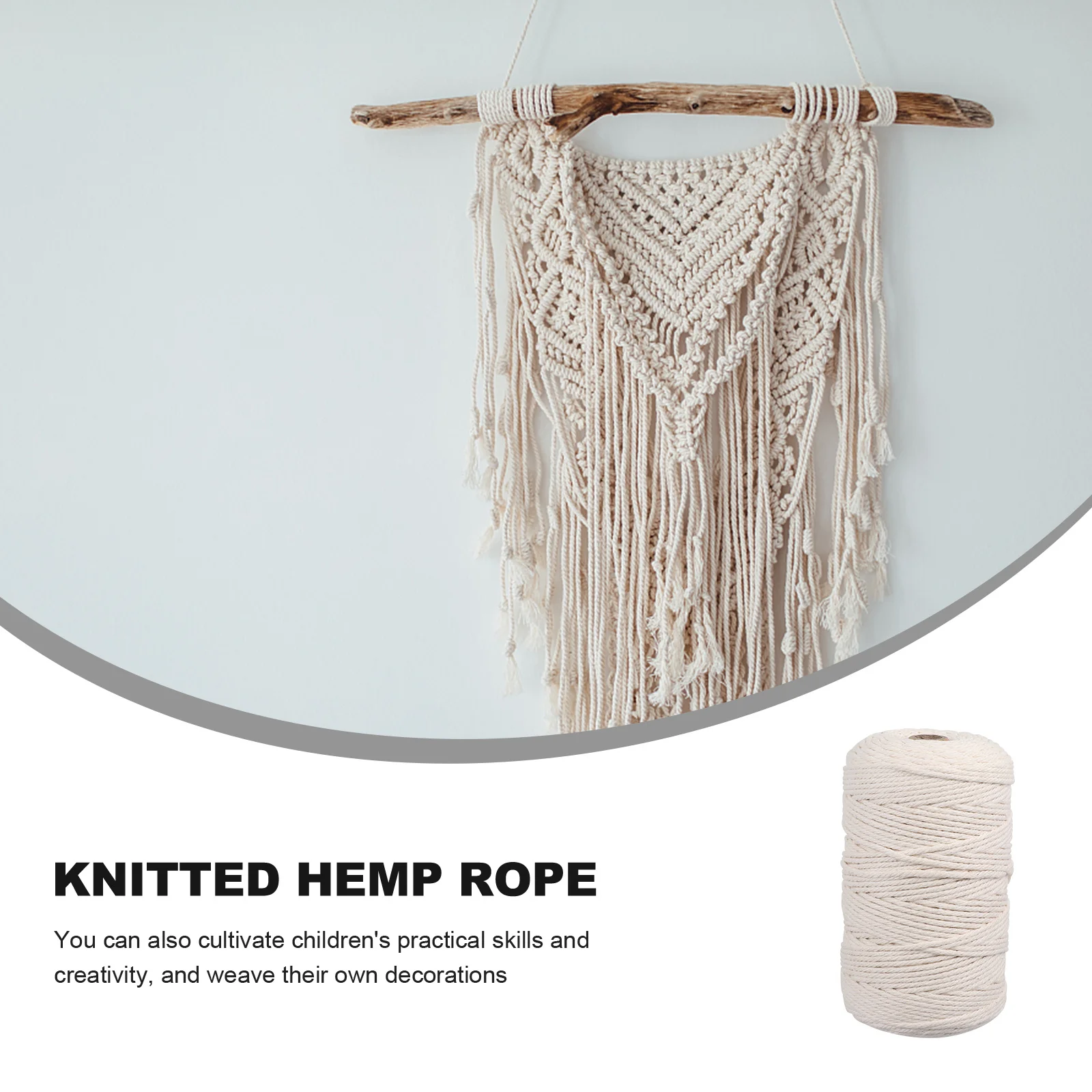 200 متر مكرميه الحبل لينة القطن الملتوية مضفر سلسلة DIY بها بنفسك الشماعات النباتية نسيج الحرفية القطن مكرميه حبل مضفر سلسلة