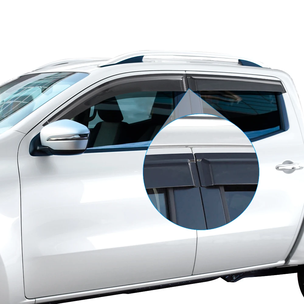 Car Wind Deflector Sun Rain Guard For Mercedes-Benz X-Class 2017-2023 Matte Black Window Visor Double Cabin Car Accessories