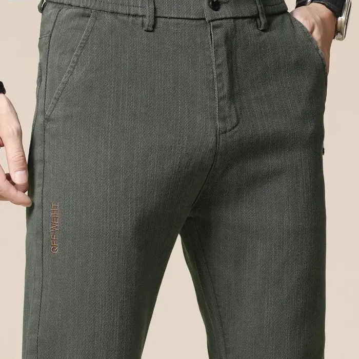 

Spring Summer Men's Classic New Slim Fit Elastic Casual Pants Men's Fashion Loose Straight Leg Men's Brand Casual Sports Pants