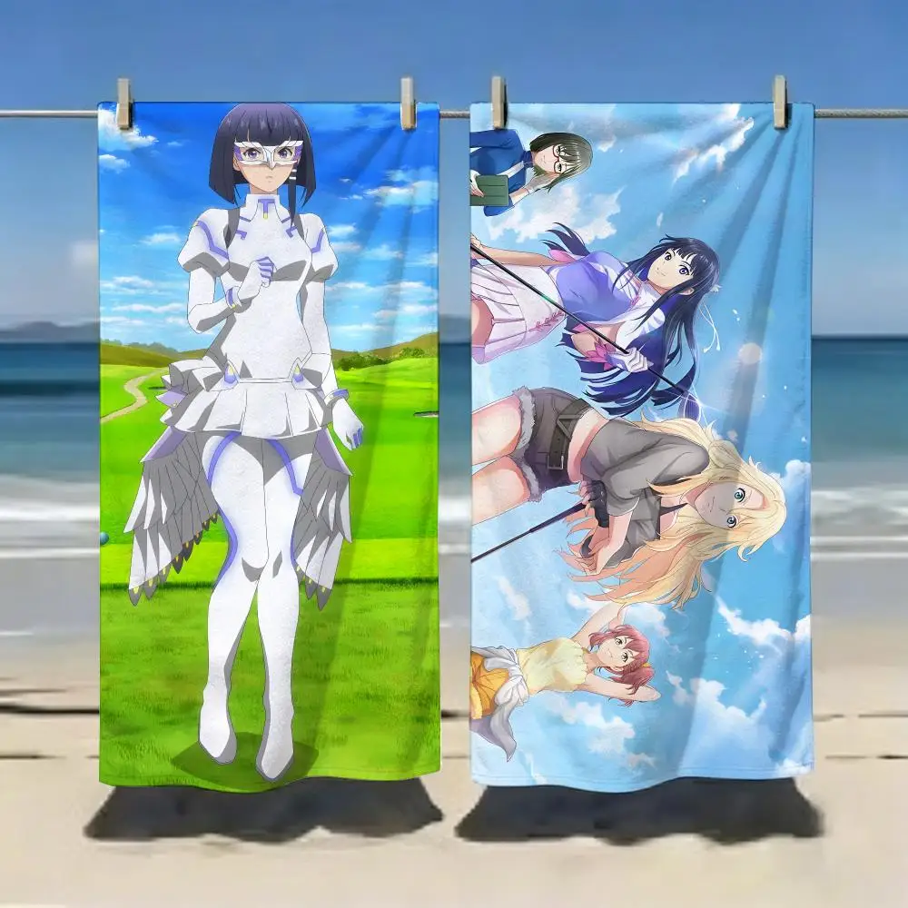 Golf Anime B-Birdie Wing Golf Girls Story Towel Microfiber soft Beach Towel for Travel Fitness Sauna Bathing Camping