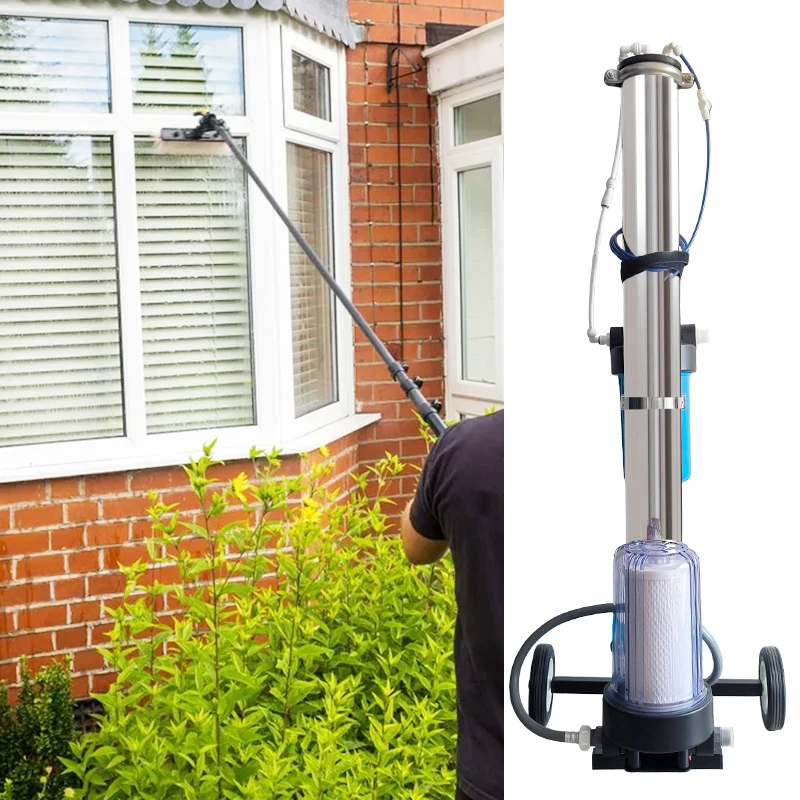 Filterwell Manual RV RO DI 3-Stage Stainless Steel Window Washing Water Filter System for Car & RV Use