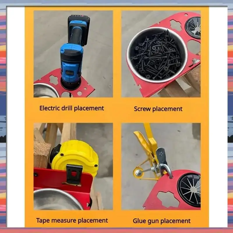 

AFBC лестница в елочку, органайзер для инструментов, стеллаж для хранения ручных инструментов, полка для сбора нескольких инструментов для домашнего строительства