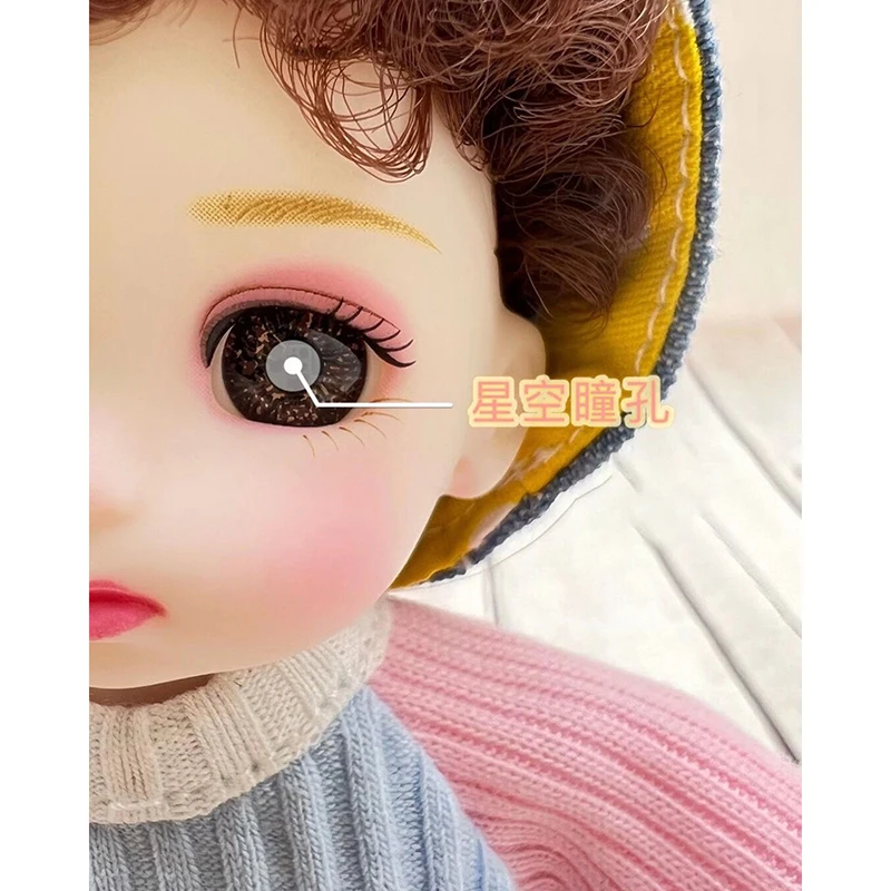 Mini Thoáng Mát Bé Trai Gái 16Cm Bjd 1/12 Quần Áo Búp Bê Kính Mũ Giày Thời Trang Dễ Thương Bóng-Khớp Quần Áo Búp Bê lên Nhà Diy Kid Đồ Chơi Quà Tặng