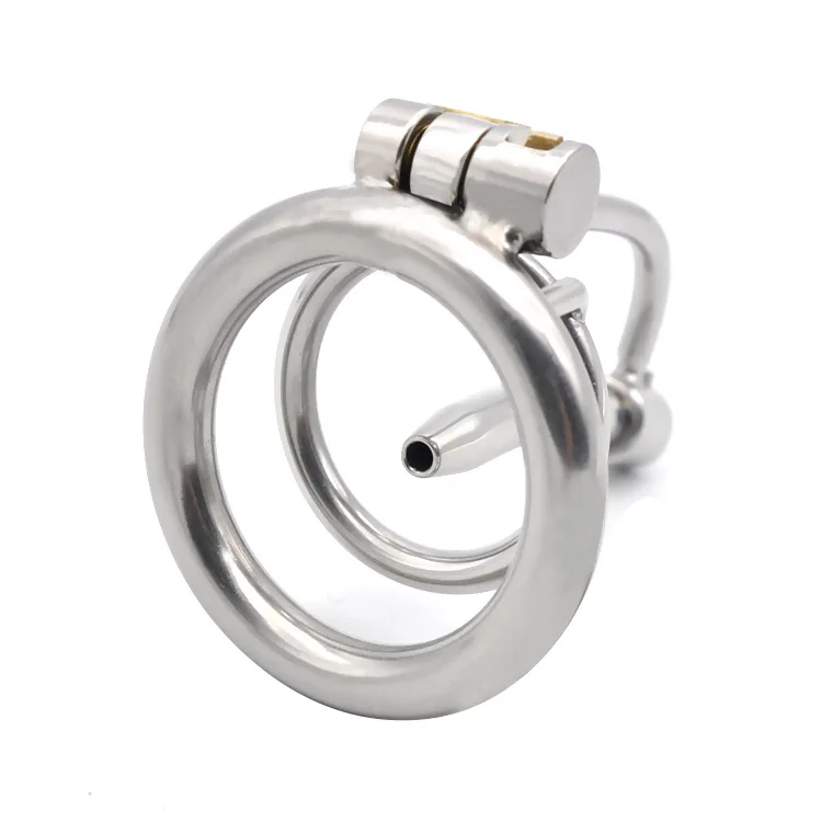 Stainless Steel Male Chastity Lockable Cock Cage Urethral Sounds Catheter Tube Penis Ring Adult Slave Restraint Sex Toys BDSM