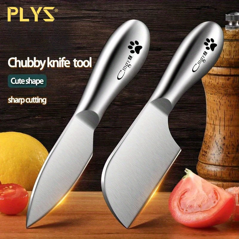 PLYS-Stainless Steel Spatula Jam Cake Baking Knife Toast Cheese Butter Cream Small Spatula Kitchen Tools Cheese Fork Short Blade