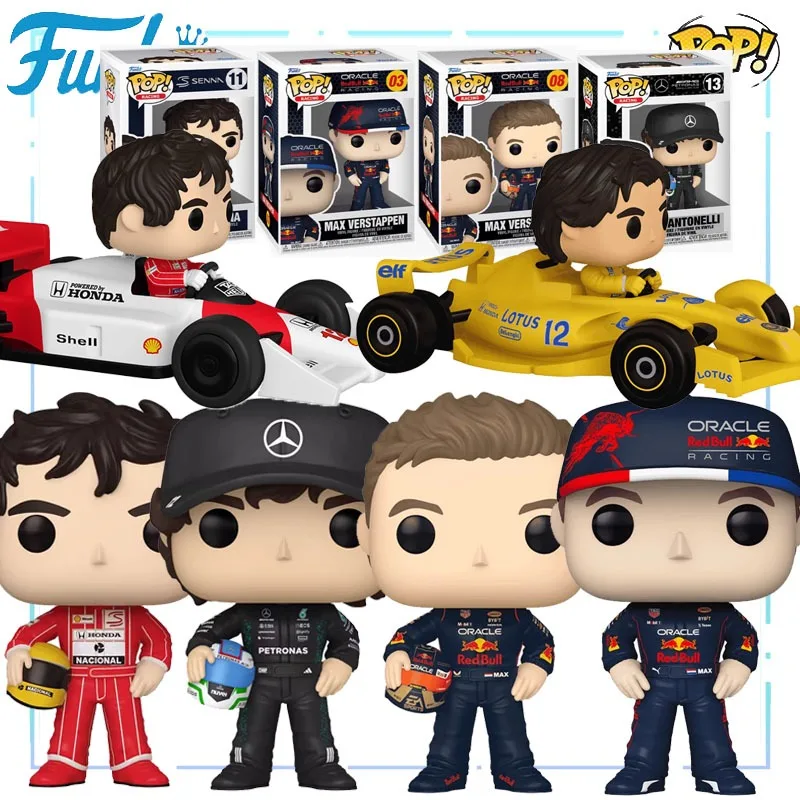 Funko Pop Original Racing Car F1 الفاخرة Vestapan سيارة ألعاب شخصيات الحركة للبنين بنات أطفال هدية تحصيل نموذج الحلي