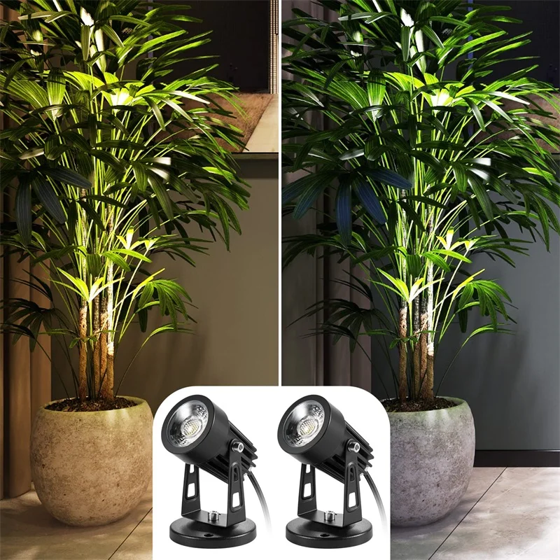 LED Spot Lights Indoor for Plants Uplights Spotlight Lamp Accent Lighting for Indoor Plants Decor 6W Warm White Up Light 5V USB