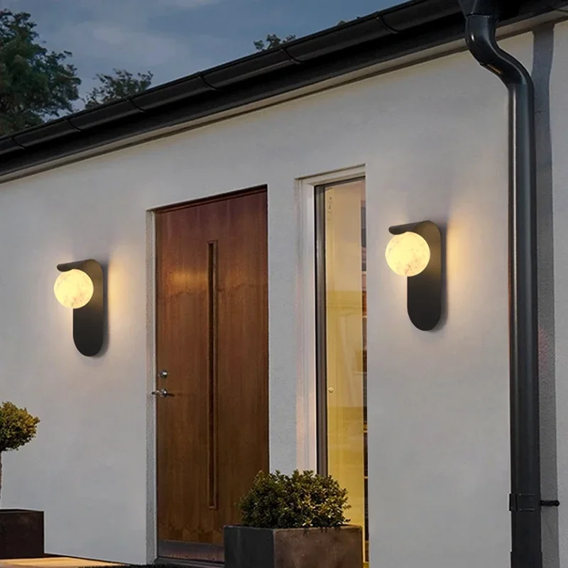 Outdoor wall lamp villa wall decoration lamp outdoor atmosphere moon waterproof garden courtyard balcony terrace lamp