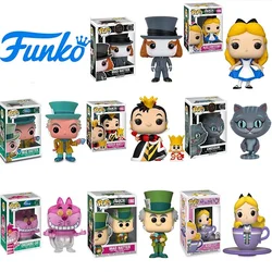 Funko POP DISNEY Alice in Wonderland Mad Hatter 1060# Alice 1058# Chessur 193# Queen of Hearts 1063# PVC Figue Model Toys Gifts