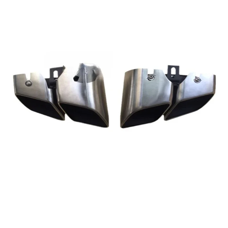 

Suitable for 17 Porsche Paramela four-out modified tail throat 17 Panamera square mouth bright silver models