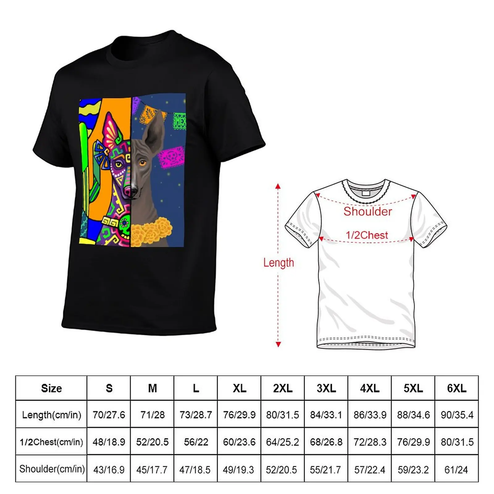 Prehispanic Xolo T-Shirt man t shirt animal prinfor boys graphics oversizeds mens graphic t-shirts