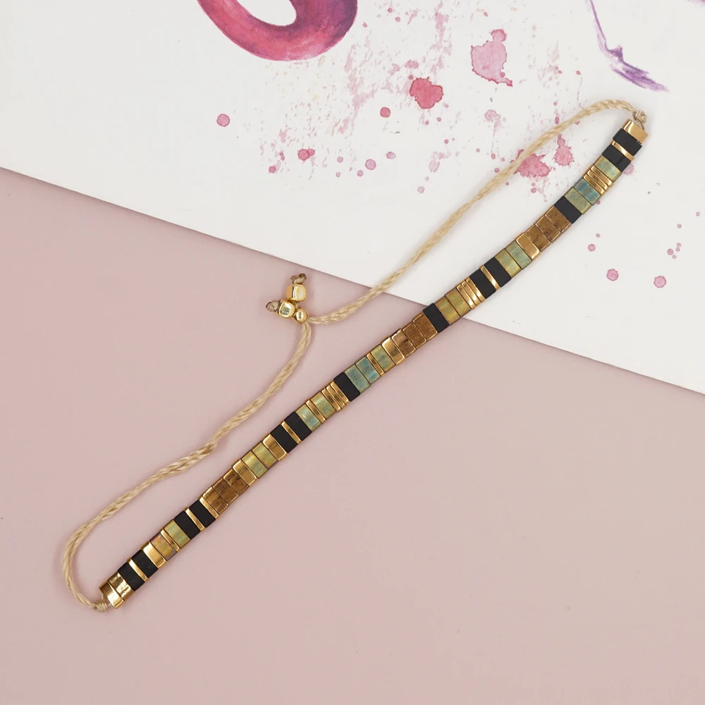 Go2boho New Bohemian TILA Beads Bracelet Handmade Colorful Beads Woven Adjustable Hot Jewelry Christmas Gifts For Friend - view 3