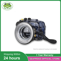 Seafrogs Underwater Flash Light With 67mm threaded1200LM Ring Light with USB Charge Macro lamp For Sony Olympus TG5/TG4/TG6