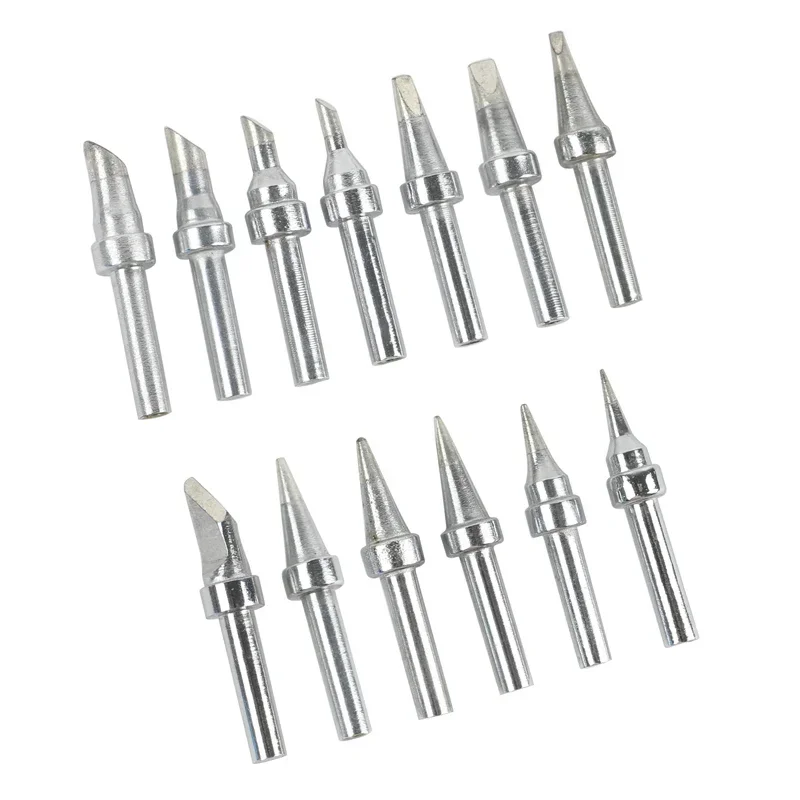 13 pcs/lot 200 High-Frequency Soldering Station solder Iron Tip welding Head Point for quick 203/204 hakkko atten