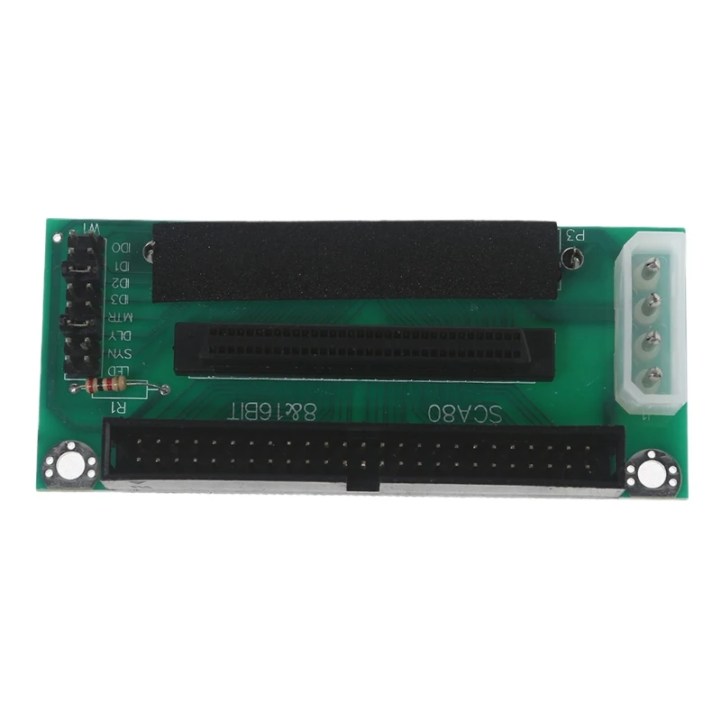 SCSI 80-pin, to 68-pin to 50-pin Adapter Card Transmit Data for Mini PC