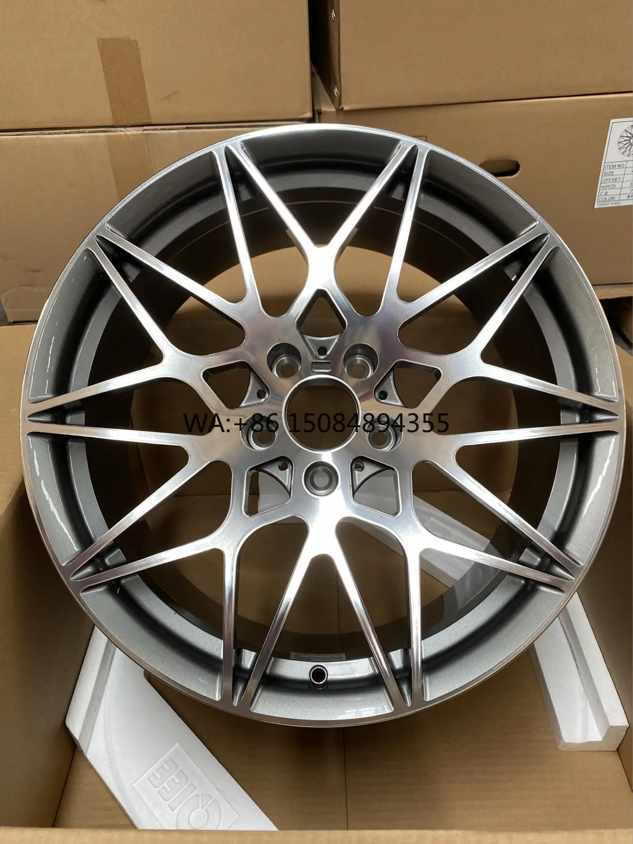 Ruedas Monoblock Forjadas a Medida, Estilo M-Performance Agresivo de Múltiples Radios, compatibles con BMW M2 M3 M4 M5
