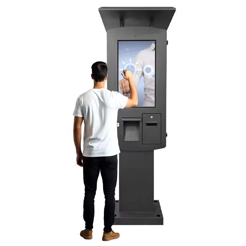 【specialized】32 Outdoor IP65 Waterproof Drive Through Parking Lot Android PC All in One Self Service Payment Kiosk