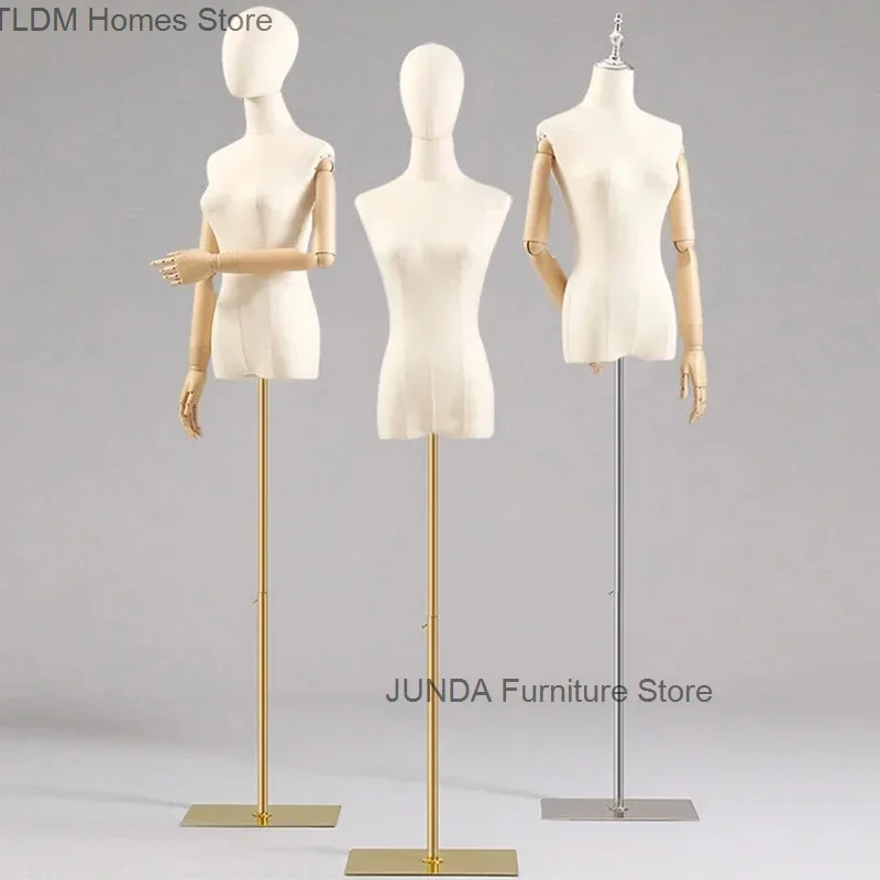 Women's adult full body Mannequins Modern Female with Iron Base Wedding Clothing Display Mannequins Dress Form Adjustable Rack