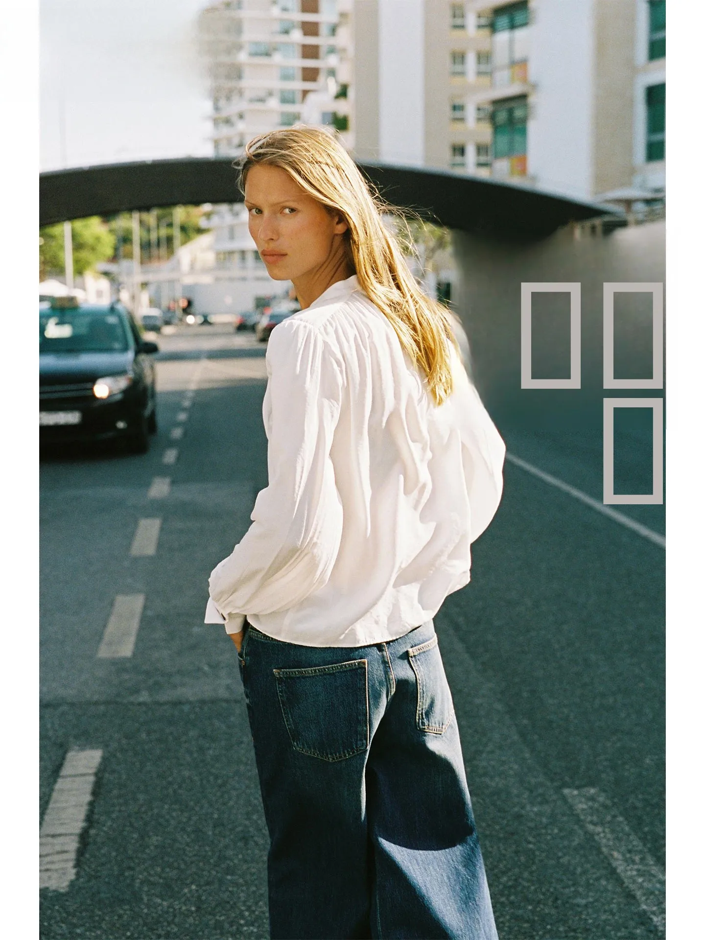 ZAPRHA Faionable oulder Pad Long Sve round Ne Loose Casual irt Dames Herfst 2025, Ele Comfortabel Dames irt