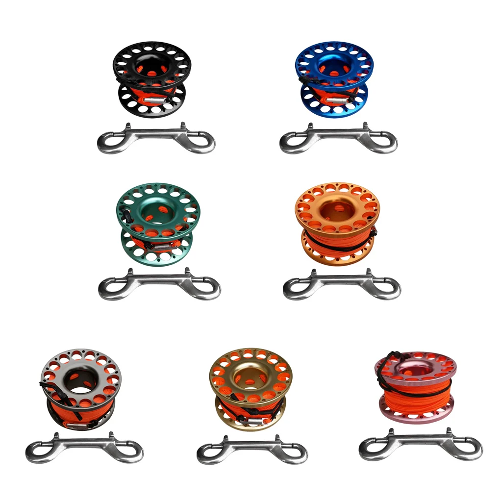 

Aluminum Alloy Finger Reel Spool & 15m/30m Line, Double