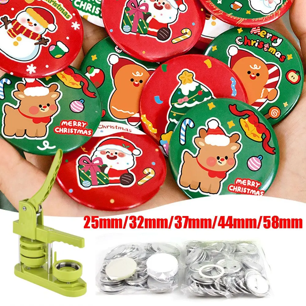 Including Materials Badge Machine Molds Round Shape 25mm/32mm/37mm/44mm/58mm Button Maker Durable Mould Cut Die Christmas