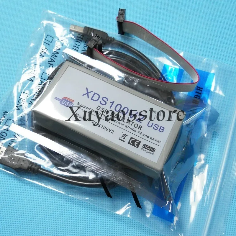 Suitable for XDS100V2 Emulator TI DSP ARM Downloader Burner Download Cable USB2.0 Supports CCS4
