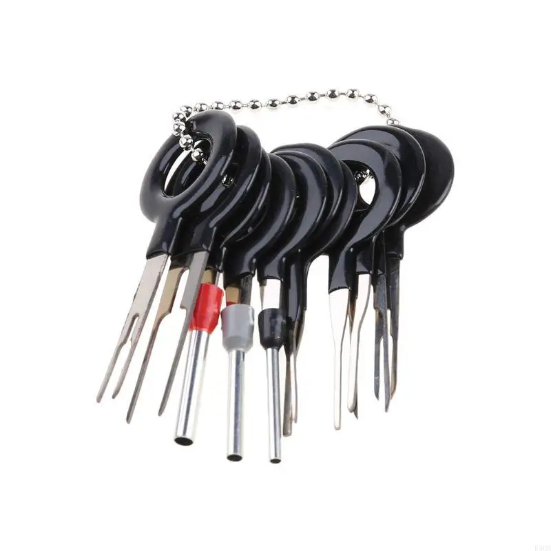 

D5QB Terminal Removal Tools Wiring Crimp Connector Pin Extractor Puller Terminal Ejector Tool for Most Connector Terminal