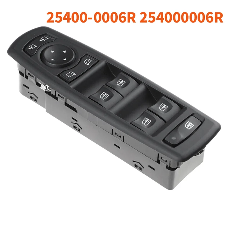 

Топ!-Мощность главного переключателя подъема окна, кнопка управления 13 + 6 контактов 254000006R 25400-0006R для Renault Megane Laguna 2008-2016