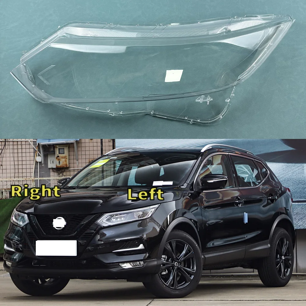 

For Nissan Qashqai 2019 2020 2021 2022 Halogen Headlight Transparent Cover Lampshade Head Lamp Headlamp Shell Lens Plexiglass