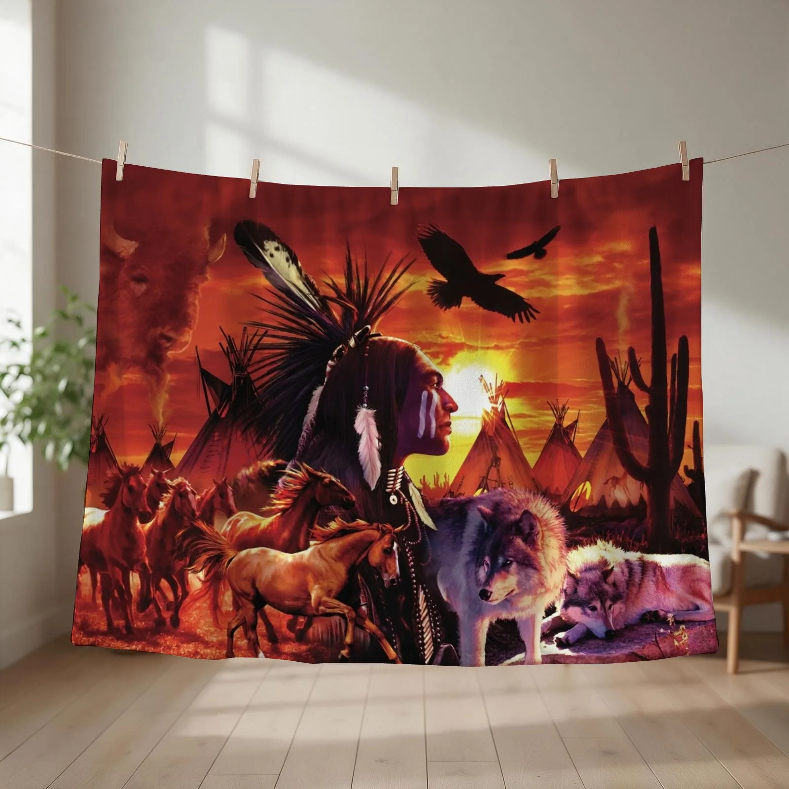Brave Throw Blanket Travel Multi-Purpose Custom Large Blankets