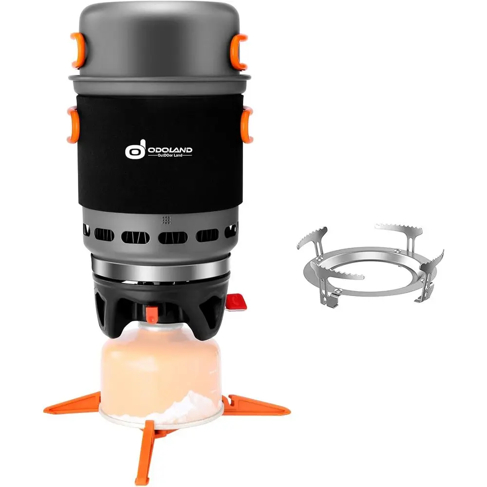 

7-in-1 Compact Camping Cookware Set for Backpacking, Hiking, Trekking, and Picnics