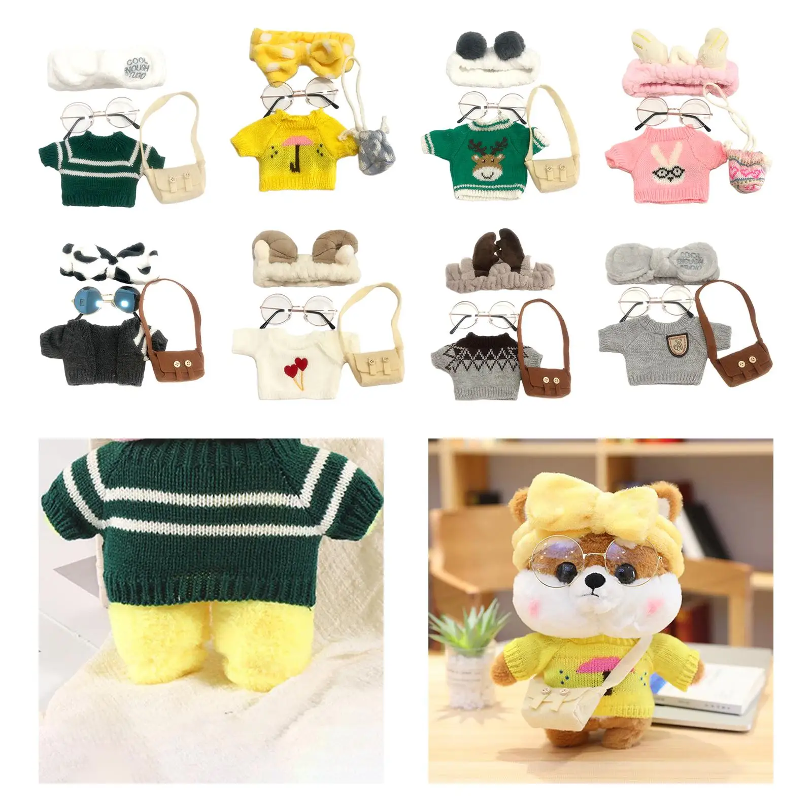 

Dolls Clothes Toy Plush Doll Clothing for 25~30cm Plush Dolls
