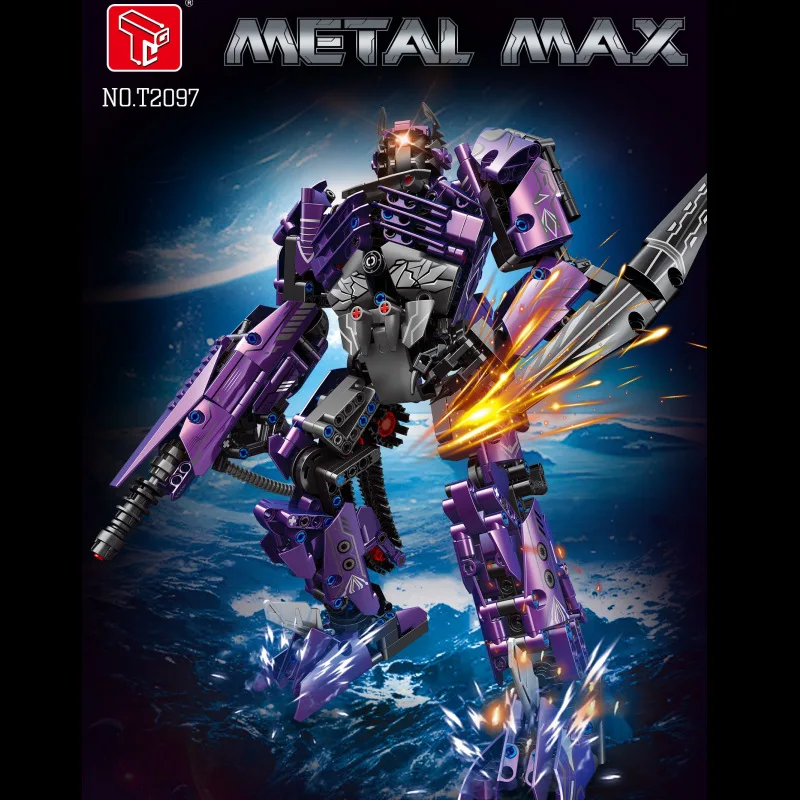 

MOC T2097-2098 Мех 2, трансформационный танк, строительные блоки, головоломка с динозавром для мальчиков, сборные игрушки, детские модели, подарки, оптовая продажа