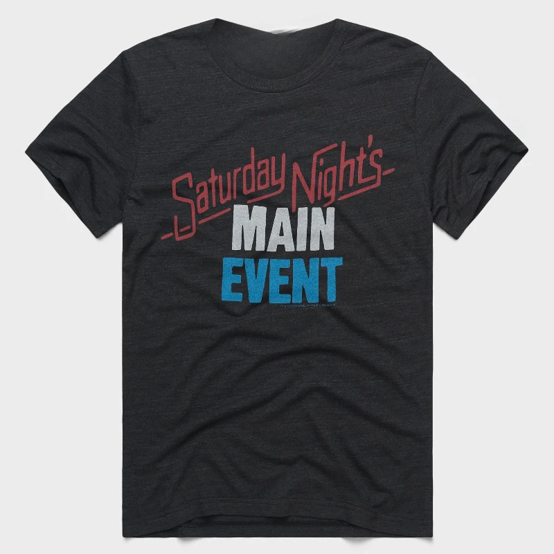 

2025 Мужская футболка из 100% хлопка в стиле ретро WWE для основных мероприятий Saturday Night с круглым вырезом и принтом для отдыха, спорта на открытом воздухе, верхняя одежда унисекс