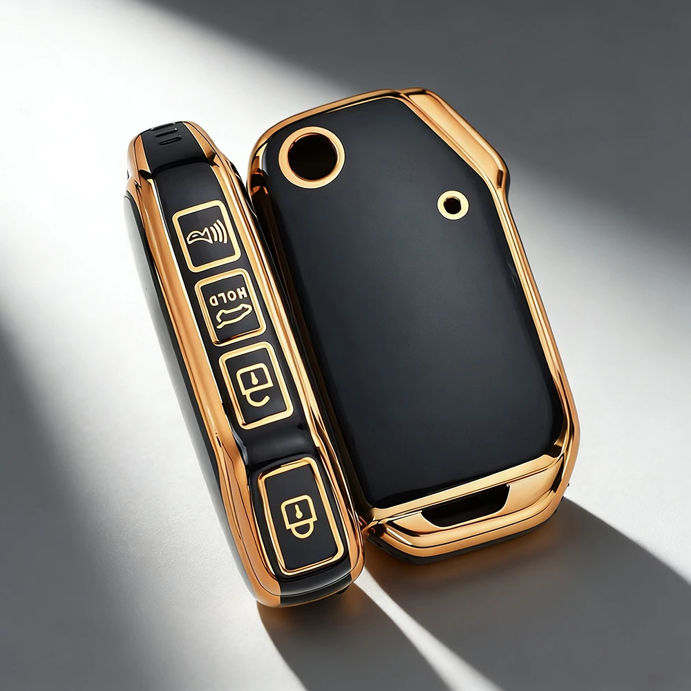

Чехол для автомобильного ключа с 4 кнопками из ТПУ для KIA Sportage R GT Stinger GT Sorento Ceed CD Cerato Forte 2018 2019, защитный корпус