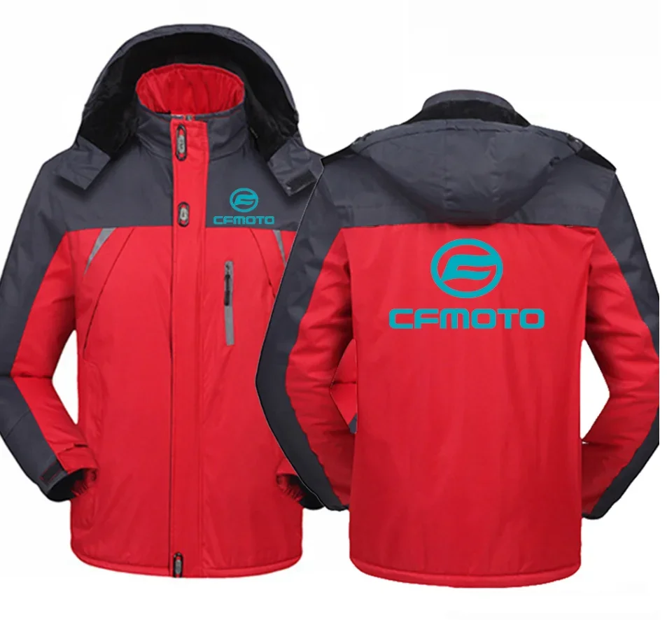 2023 New Winter CFMOTO Logo Jacket Windbreaker Waterproof Warm Outdoor Cold-Proof Mountaineering Clothing High Quality Coats