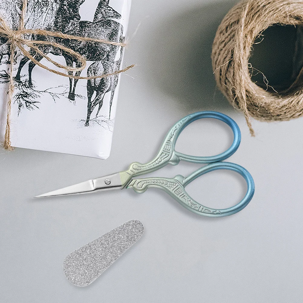 

2Pcs Sparkling Scissor Protective Covers Silver Blue Barber Shears Professional Anti Scratch Deformation Hair Cutting Comb