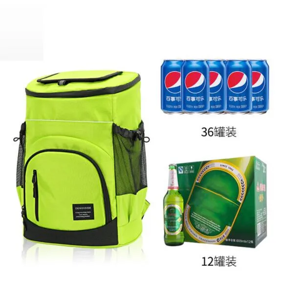 30L New Double Shoulder Outdoor Cooler Leak Proof Lightweight Insulation Bag Picnic Beer lunch bags for men food bag sac mochila