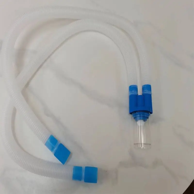 Disposable Tracheostomy Humidifier Circuit Tubing with Water Trap Universal Connector Sterile Ventilator Accessory Replacement