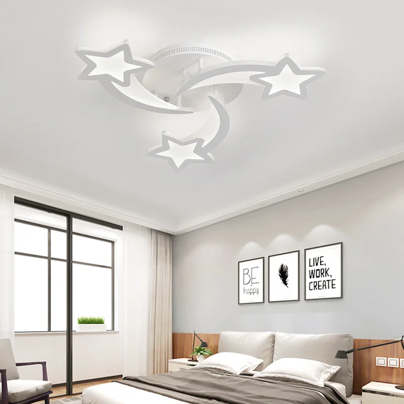 Modern Star LED Chandelier Ceiling Light , 3 Head Cool White