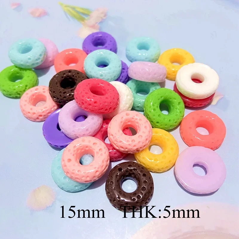 20Pcs Donuts Cake Macarone Dessert Figurines Miniatures DIY Craft Home Decor Phone Case Supply Ornament Accessory