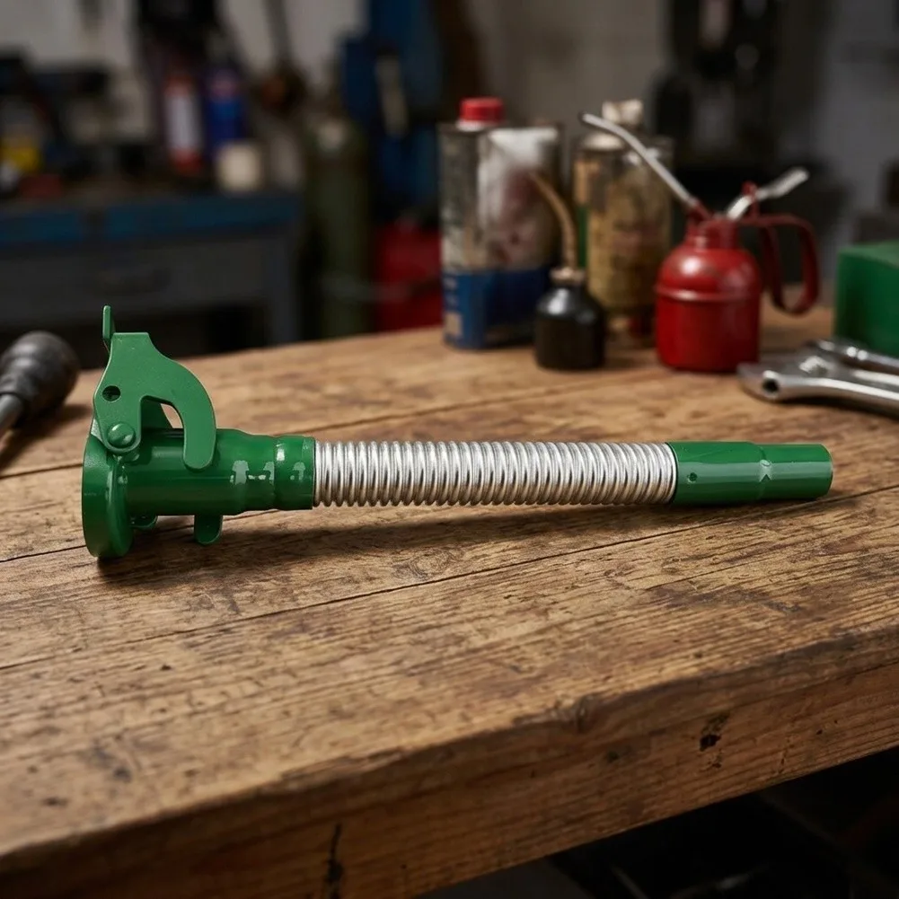 Stainless Steel Fuel Filler Nozzle Engineered for Drip Free Operation When Transferring Liquids Between Containers